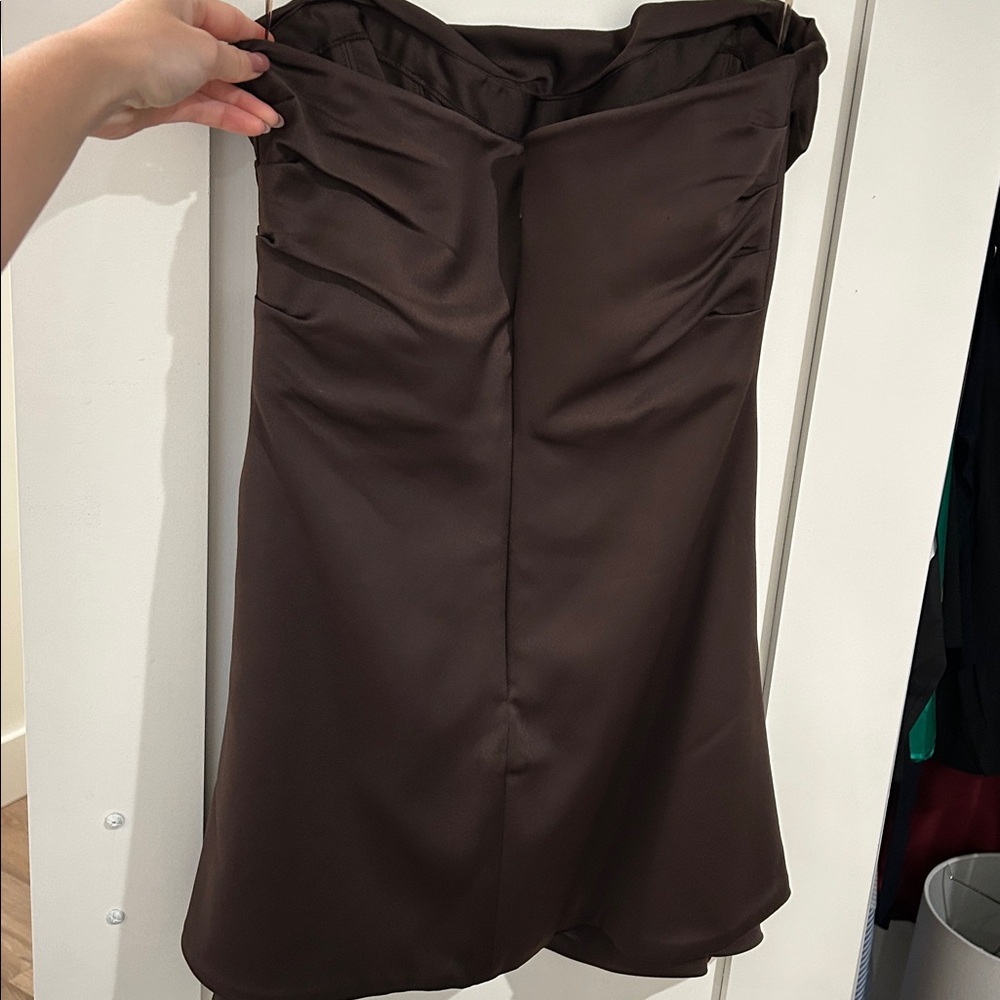 House of CB Strapless Chocolate Dress - Picture 3 of 7